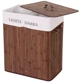 MCW Wäschekorb C21 63x55x34cm 100l Braun