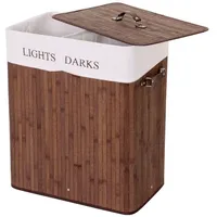 MCW Wäschekorb C21 63x55x34cm 100l Braun