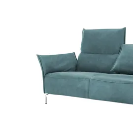 KOINOR Einzelcouch Leder 1-Sitzer Türkis/Petrol