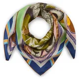 Codello Exklusives Sternzeichen-Tuch aus reiner Seide (Widder, khaki) - 65 x 65 cm