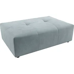 Polsterhocker 3C CANDY "Yoshy", blau (petrol), B:120cm H:41cm T:83cm, 100% Polyester, Hocker, Passend zur Serie Yoshy