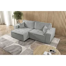 kaiser möbel L-förmiges Bohoo-Ecksofa mit Schlaffunktion Dunkelbeige Links