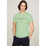 Tommy Hilfiger T-Shirt » LOGO TEE«, aus reiner, nachhaltiger Baumwolle, Gr. XXXL, mint gel, , 60805002-XXXL