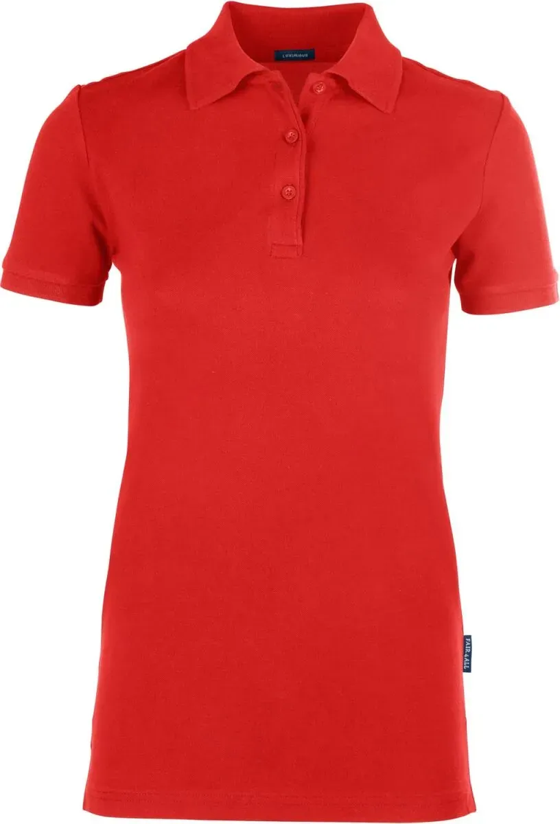 HRM Damen Luxury Stretch Polo 602 red 4XL