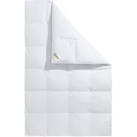 Fjödur Federbettdecke FJÖDUR "Finn", weiß, B:135cm L:200cm, Bezug: 100% Baumwolle. Füllung: 70% Federn, 30% Daunen, Bettdecken