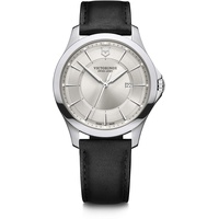 Victorinox Herren-Uhr Alliance, Herren-Armbanduhr, analog, Quarz, Wasserdicht bis 100 m, Gehäuse-Ø 40 mm, Armband 21 mm, 57 g, Weiß/Schwarz