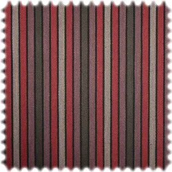 AKTION Jacquard Streifen Möbelstoff Ipanema Rot / Violett / Braun