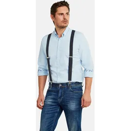 Lerros Hosenträger "Hosenträger mit Streifenvariation", Herren, Gr. Normalgrößen, blau (navy), 70% Polyester, 30% Elastan, Hosenträger