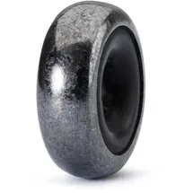 Trollbeads Charm-Anhänger Silber schwarz TAGBE-00139