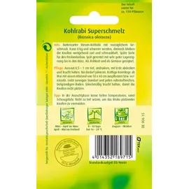 Quedlinburger Kohlrabi Superschmelz Quedlinburger Gemüsesamen