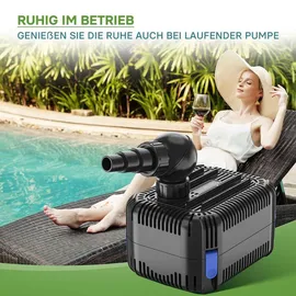 Wiltec CDF-6000 Teichpumpe 24V DC 6000 l/h 40 W