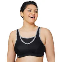 GLAMORISE Sport-Bustier mit bestem Halt - Schwarz Unterwäsche Damen