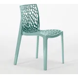 Grand Soleil Gruvyer Stapelbar Polypropylen Küche Bar Stühle - Grün 3
