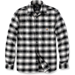 Carhartt Rugged Flex Flannel, Hemd - Schwarz/Weiß - XXL
