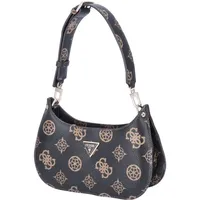 GUESS Damen Schultertasche Meridian Mocha Logo