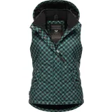 Ragwear Steppweste »Steppweste Hesty Print grün