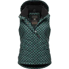 Ragwear Steppweste »Steppweste Hesty Print grün