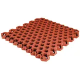Gum-tech Rasengitter ""Hexagon"", Rot, 4,5 cm