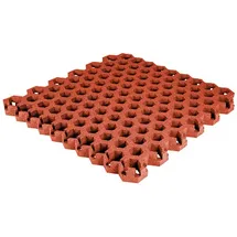 Gum-tech Rasengitter ""Hexagon"", Rot, 4,5 cm