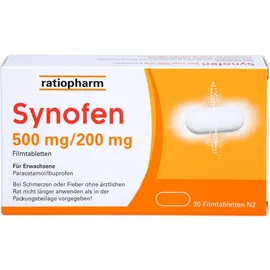 Ratiopharm Synofen 500 mg/ Filmtabletten 20 St.