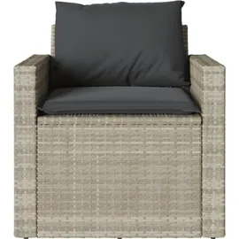 vidaXL Garten-Lounge-Set 4-tlg. hellgrau