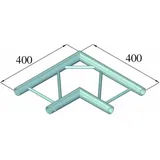 Alutruss DECOLOCK DQ2-PAC21H 2-Weg Ecke 90° Silber