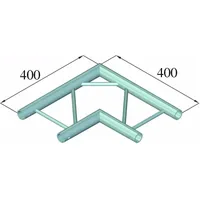 Alutruss DECOLOCK DQ2-PAC21H 2-Weg Ecke 90° Silber