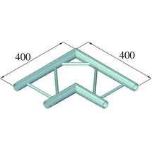 Alutruss DECOLOCK DQ2-PAC21H 2-Weg Ecke 90° Silber