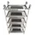kompatible Ware Servierwagen silber 84,5 x 52,5 x 156,0 cm