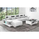 aea Couch Ecksofa L Form Liege Weiß Modern Ledersofa Kunstleder Sofa Sofas