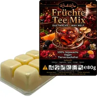 WonderWax Duftwachs Wax Melts für Duftlampe, 6 Würfel Duftmelt Wachsmelt Sojawachs Duftwachs Würfel für Raumdüfte, Wachs Duftöl Winter Indoor Schmelzen für Aromalampe FrüchteTee Mix
