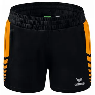 Erima Six Wings Worker Short Damen Schwarz orange,
