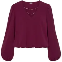 LASCANA Schlupfbluse Damen pflaume Gr.34