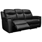 vente-unique Relaxsofa Leder 3-Sitzer - Schwarz - EVASION