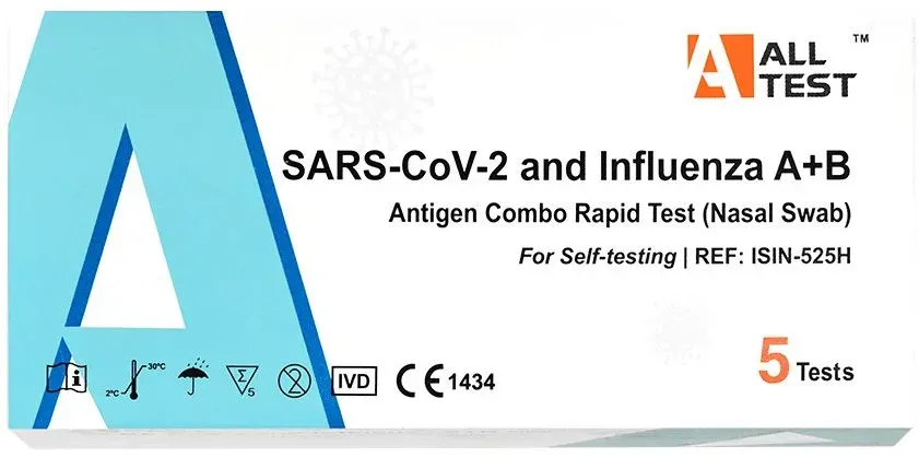 3 in 1 Kombinationstest - Covid-19 & Influenza A+B Antigen Test 10 St