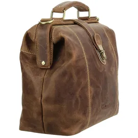 GREENBURRY Vintage Handtasche Leder 32 cm braun