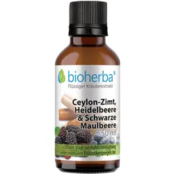 Ceylon-Zimt  Heidelbeere & Schwarze Maulbeere Tropfen  Tinktur 50 ml