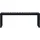 furnicato Gartenbank 120,5 x 45 x 40 cm Schwarz