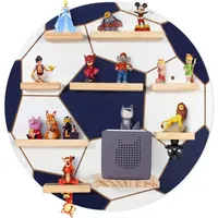Tonie-regal Für Toniebox Hörfiguren, Magnetische Aufbewahrung Für 20-25 Tonie, Wandregal Kinderregal Für Mädchen & Jungen, Fußball