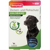 beaphar Zecken- und Flohschutz Halsband für Hunde | reflektierend | 65 cm