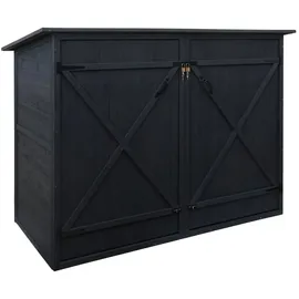 MCW Fahrradgarage MCW-H60 Fahrradbox abschließbar anthrazit 152x184x98cm