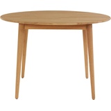 andas Esstisch »Toarp«, Massivholz Eiche Esszimmertisch im Scandi Look, FSC zertifiziert beige
