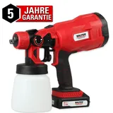 WALTER WERKZEUGE Walter Li-Ion Akku Farbsprühsystem 20 V inkl. Akku Ladegerät 800 ml Farbbehälter