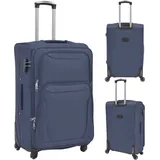 vidaXL 3-tlg. Weichgepäck Trolley-Set Marineblau