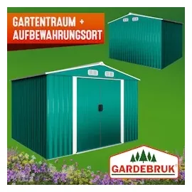 Gardebruk Metallgerätehaus 2,5 x 2 m grün