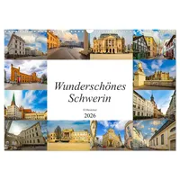 Calvendo Wunderschönes Schwerin (Wandkalender 2026 DIN A3 quer), CALVENDO