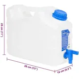 vidaXL Wassertank 10 l blau