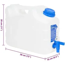 vidaXL Wassertank 10 l blau
