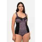 Ulla Popken Shaping-Body Hahnentrittmuster Schwarz 105C