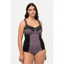 Ulla Popken Shaping-Body Hahnentrittmuster Schwarz 105C